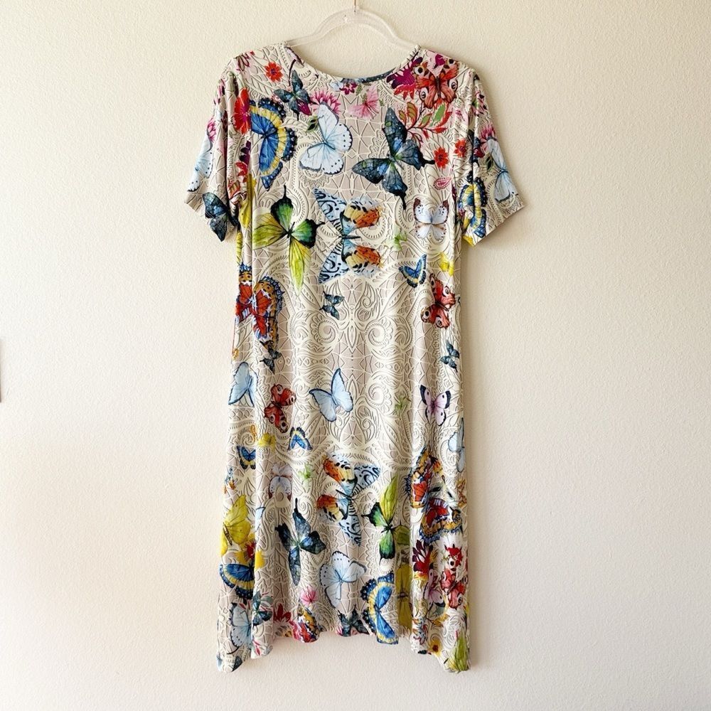 Johnny Was Mitchi Butterfly Floral Swing Dress - Picture 9 of 13